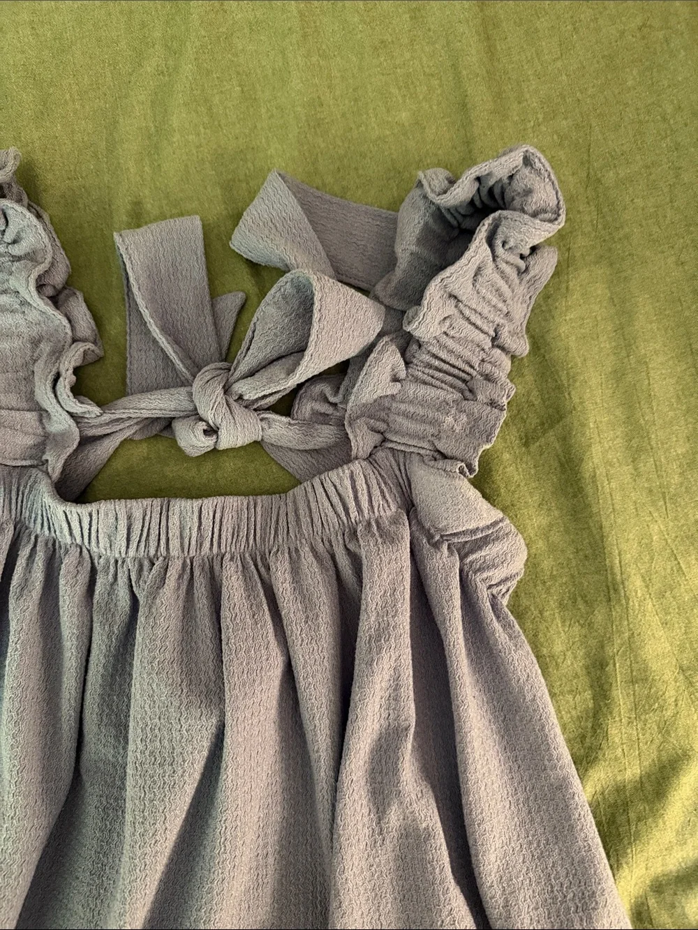 Lavender Ruffle-Strap Sundress - Picture 2 of 3